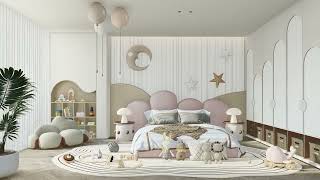 Cute bedroom with soft tones screenshot 2