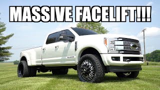 FORD F450 Gets HUGE Wheels/Tires & SICK Suspension!!!