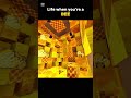 Life when you're a bee #minecraft #minecraftmemes #shorts #viralshorts