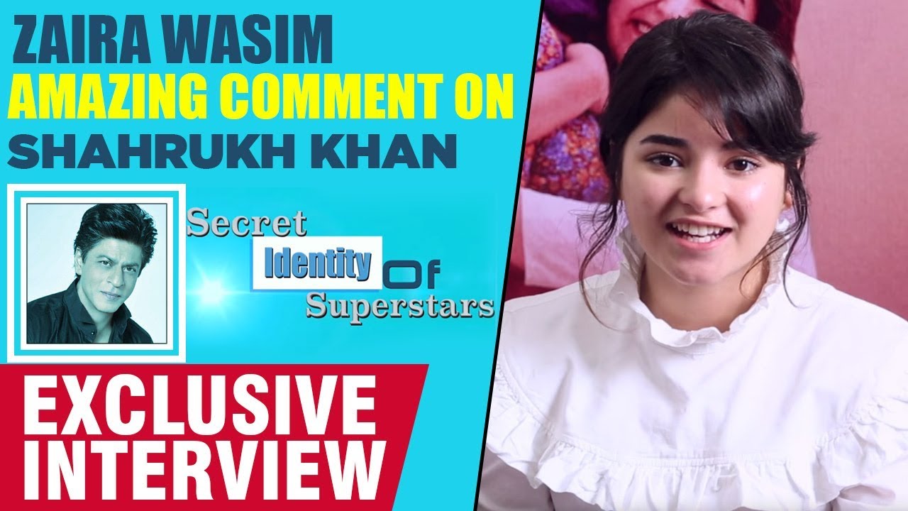 Zaira Wasim Amazing Comment On Shahrukh Khan, Salman Khan | Secret Superstar Exclusive Interview