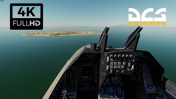 DCS 2.5 : F-16 Landing at Tunb Island (4k 60fps)