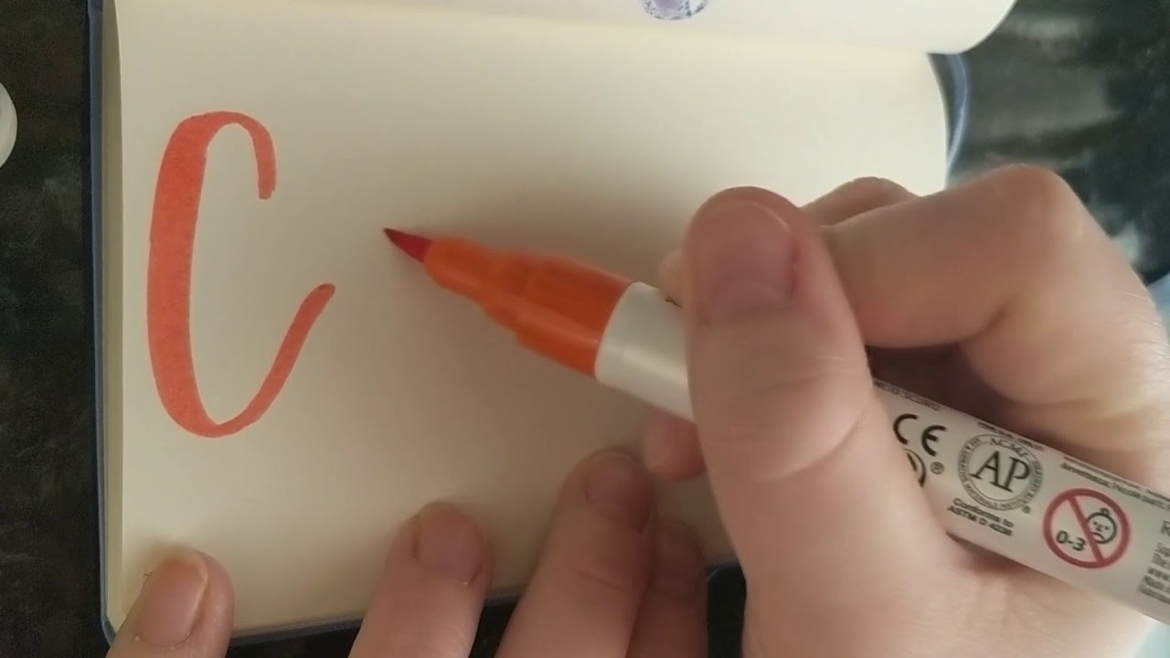 Cassie - modern calligraphy names - real time lettering - YouTube