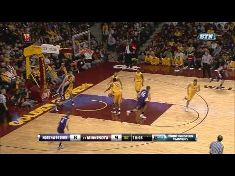 Alex Olah Dunks for Northwestern