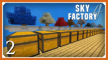 Sky Factory 4 | Hopping Bonsai & Saplings! | E02 (Sky Factory 4 SMP Skyblock 1.12.2)