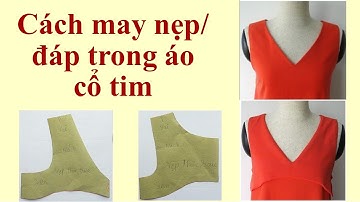 Hướng dẫn cách may nẹp cổ áo, đáp trong cổ áo #sewing #fashion #crochet