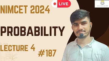 Nimcet 2024 | Probability  | Lecture 4 |  Vijaypal Choudhary