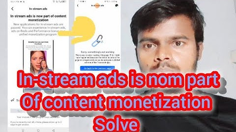 Facebook in-stream ads problem solve