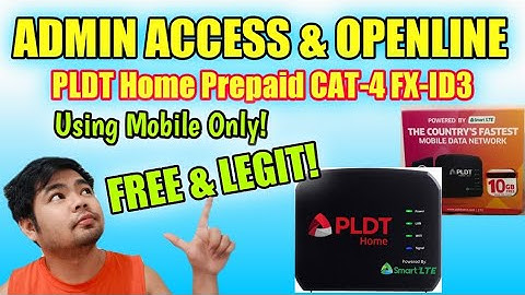 OPENLINE CAT 4 (BLACK) FX-ID3 PLDT HOME PREPAID |Using Mobile Only! | Free