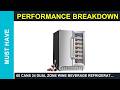 60 Cans 24 Dual Zone Wine Beverage Refrigerator Smart Refrigerator with Touch Screen Review