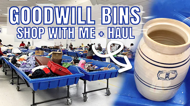 *GOODWILL OUTLET BINS* THRIFT WITH ME & THRIFT HAUL | Vintage Farmhouse Cottage Decor