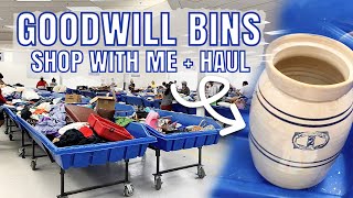*GOODWILL OUTLET BINS* THRIFT WITH ME & THRIFT HAUL | Vintage Farmhouse Cottage Decor