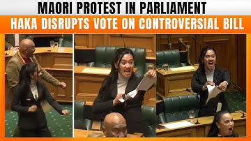 New Zealand: MPs perform Maori Haka to protest against a controversial bill | News9 #hakaprotest