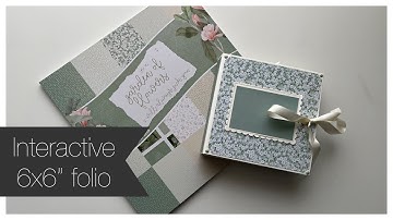 Interactive Folio Style 3 in 6x6" Project share - Action Garden of flowers