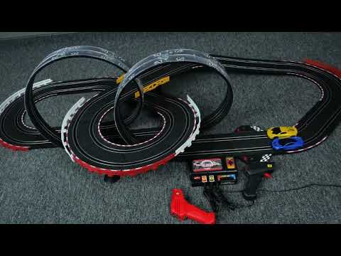 Автотрек JJ 84-2 (6) з підсвіткою та 2 петлями для дітей, довжина траси 612 см, 220V, видео 1