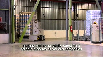AGV system for transport of hygienic paper at Georgia Pacific by Dematic NV (formerly Egemin)