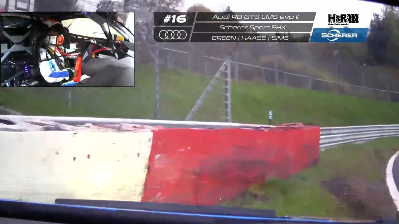 CRASH AUDI R8 GT3 | 24h Nürburgring Qualifiers 2026 - YouTube