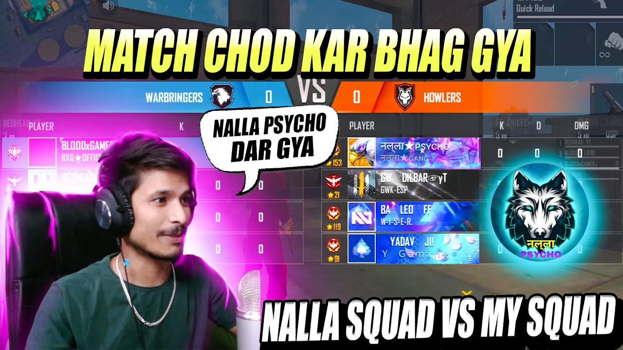 NALLA PSYCHO😡 Angry On Me😡😡 || match chod hi BHAG gya? || 😂😂 😂 - YouTube