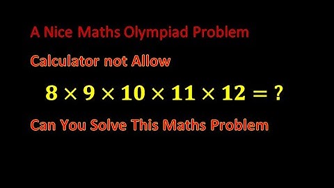 A Nice Maths Olympiad Problem//A Nice Olympiad Questions Video//Maths riddles