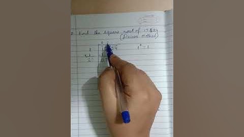 Class 7-lesson 6-indices-square root by division method Part 7