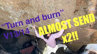 rock vlog episode 4 : ALMOST SENDING Turn and Burn twice 🔥🥳🚀