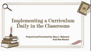 MODULE 4-LESSON-2 | IMPLEMENTING A CURRICULUM DAILY IN THE CLASSROOM - TM 2 REPORTIG