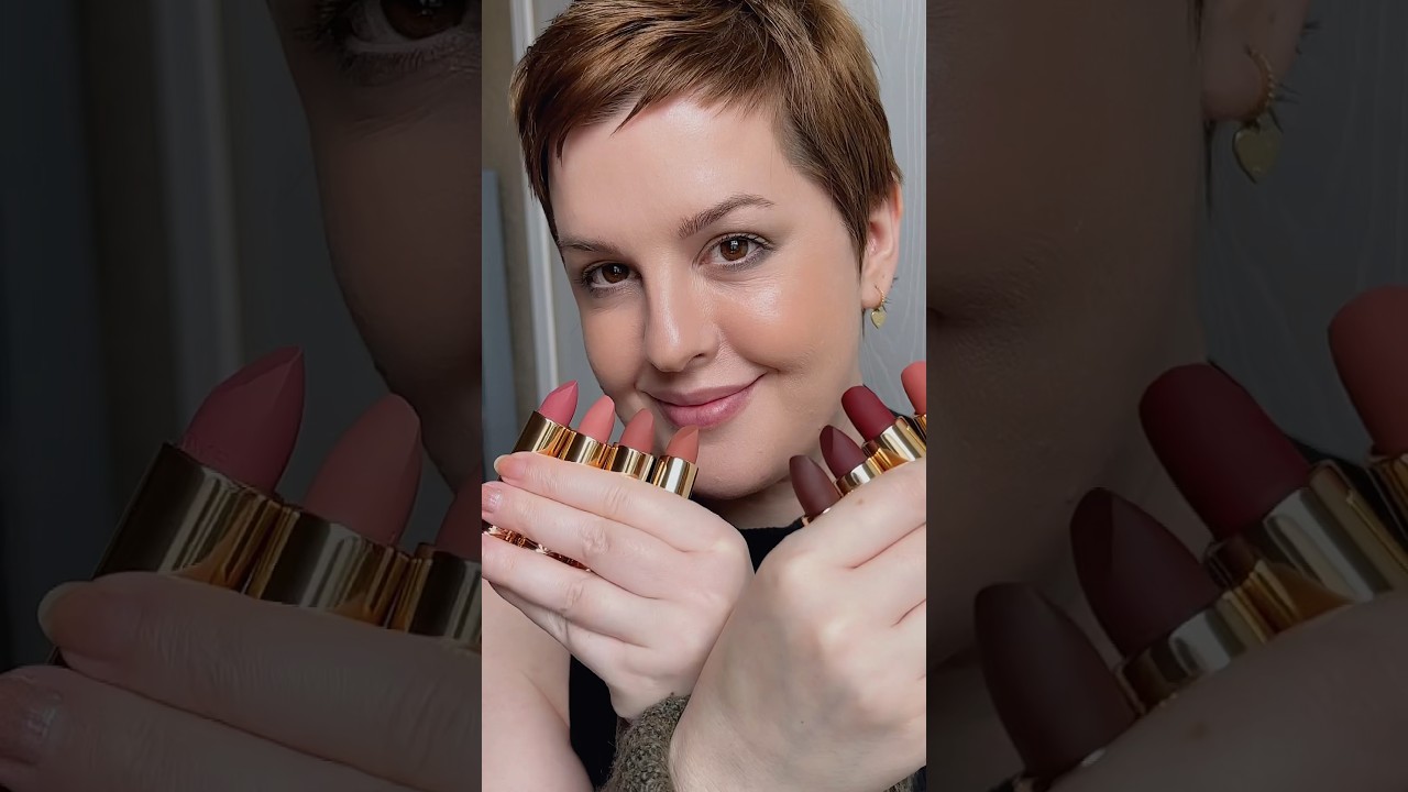 Lancome L'Absolu Rouge Intimatte Lipsticks Swatches | Semi-Matte Lippies 