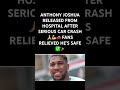 Anthony Joshua safely leaves hospital#AnthonyJoshua #CarCrash #Recovery #SafeAndSound #FansRelieved