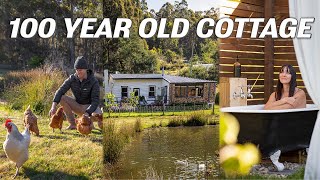 SWAPPING OUR TROOPY FOR A 100 YEAR OLD TASMANIAN COTTAGE (full tour)