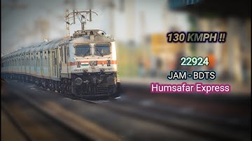Tremendous WAP-7!! 130 KMPH || Whining Jamnagar - Bandra Humsafar Knocks Down Umroli ||