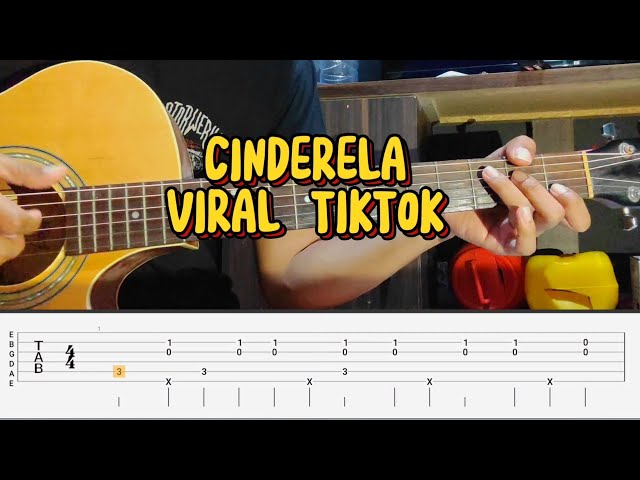 Viral Tiktok - Cinderela Fingerstyle Guitar Tutorial Tab + Chord class=