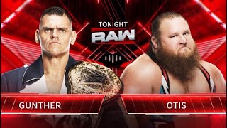 WWE 2K24 GUNTHER Vs. Otis | Raw 3/3/25