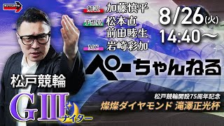 チャリロト公式競輪番組 加藤慎平の「ぺーちゃんねる」の配信のサムネイル画像