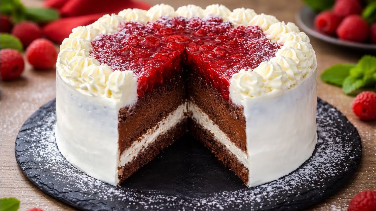 Я нашла рецепт шоколадного торта «Зимняя вишня»! Невероятный результат!