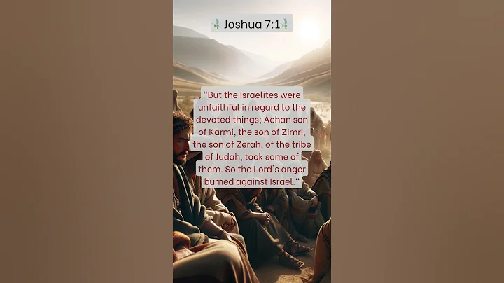 🕊️Unearthing the Mystery of Joshua 7:1🕊️