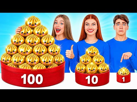 100 Layers of Food Challenge | Amazing Food Challenges by Multi DO Joy