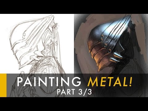 How to paint [METAL] - Digital Photoshop Tutorial 
