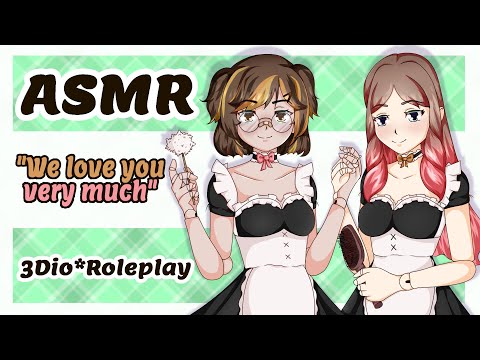 【ASMR】"Let us Serve You!" Cute Porcelain Doll Maids 🎀🧹 Ft. ArbreeVT | Roleplay