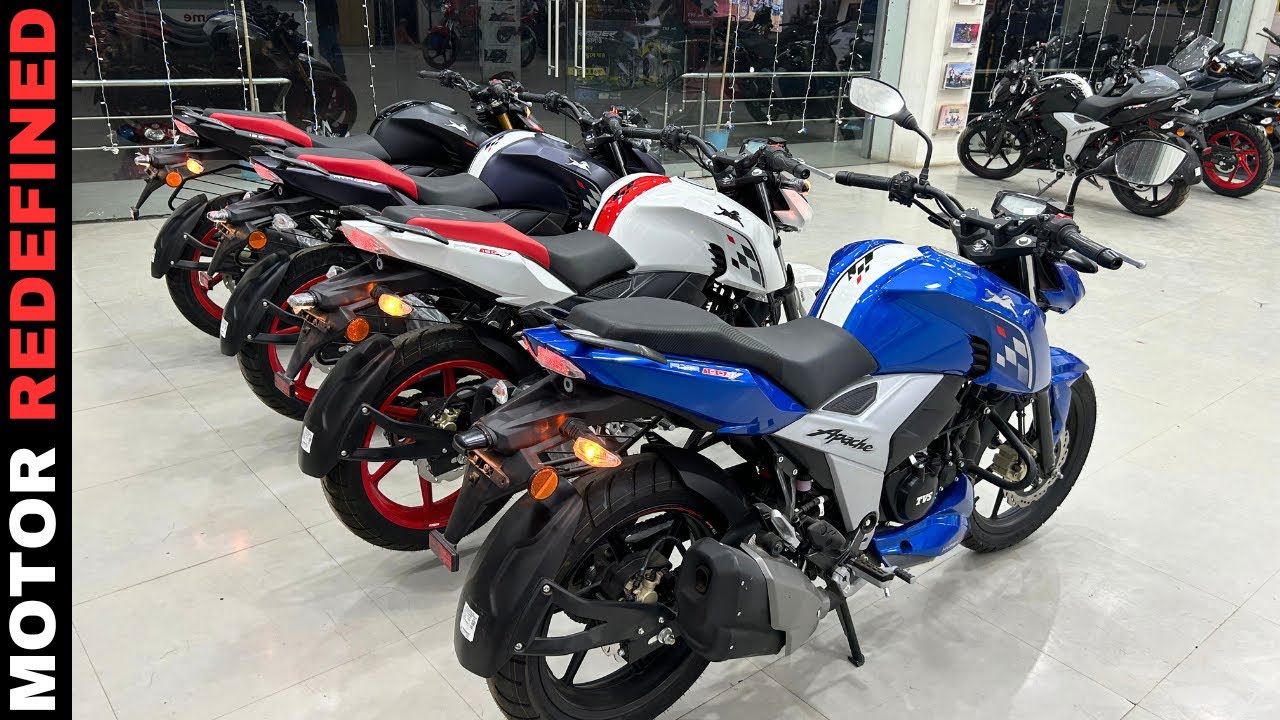 2024 TVS Aapche RTR 160 4V All Models Comparison | Motor Redefined.