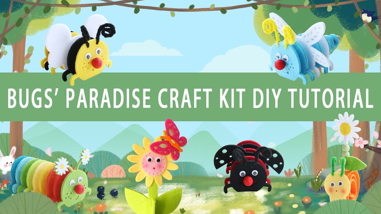 【COOLA】 Kids bugs' paradise craft kit DIY tutorials YouTube