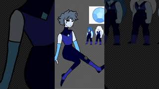 Gemsona (blue quarts) ￼#art #characterdesign #digitalart #stevenuniverse #gemsona