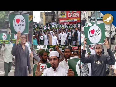Hyderabad: I Love Muhammed Protest after Friday Prayer in Malakpet - SIASAT