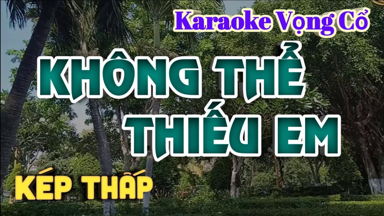 Karaoke Không Thể Thiếu Em - Dây Kép Thấp