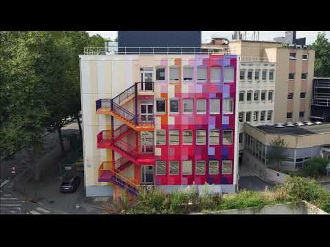 Timelapse - Fresque d'art urbain au Centre Henri-Becquerel