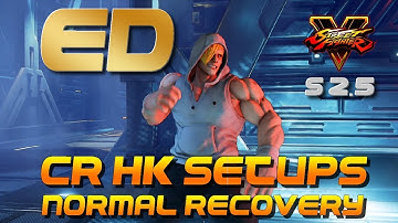 SFV Ed crounch High Kick Meaty setups on normal recovery - season 2.5 Street Fighter V