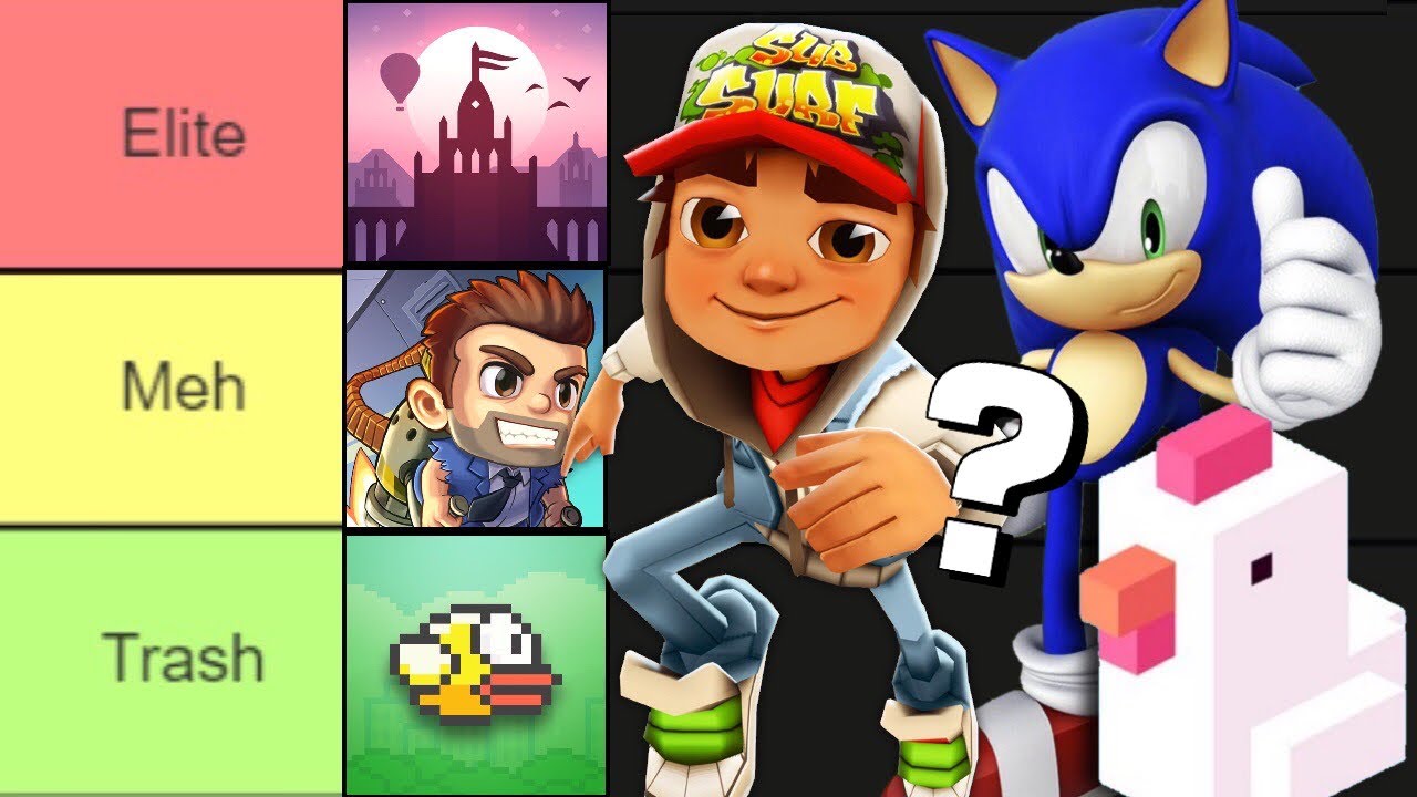EVERY MOBILE RUNNER RANKED | iOS/Android Tier List (Subway Surfers, Sonic Dash, Crossy Road & More)