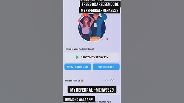 Diamond Wala App Referral Code#shorts #money #tech #redeeemco#redeeamcode #diamondwala #shorts #virl