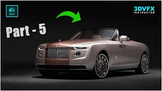#automobile Car Modeling in Maya #rollsroyce boattail #model PART - 5