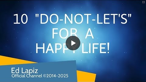 Ed Lapiz - 10 "Do-Not-Let