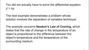 6.2: Differential Eqns - Growth & Decay