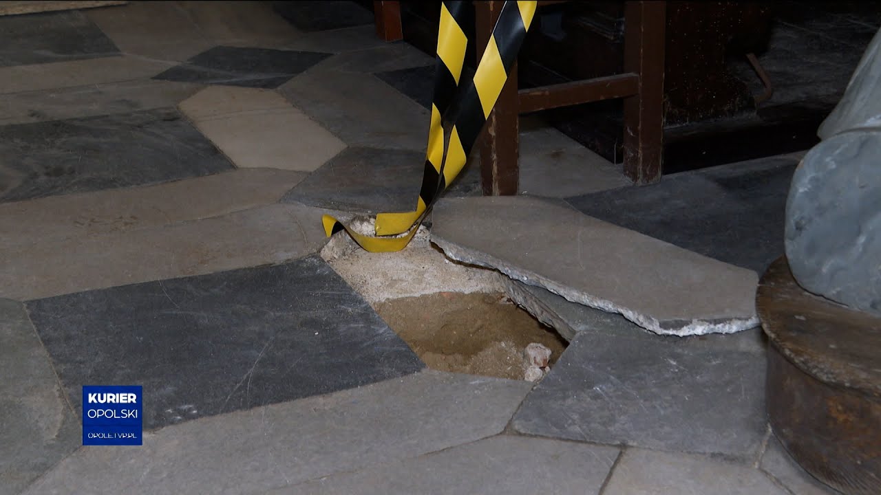 Zapadlisko w kościele w Głuchołazach. To efekt ostatniej powodzi